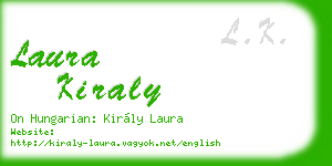 laura kiraly business card